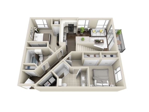 Floor Plan  B15 Floorplan at 71 France, Edina, MN, 55435