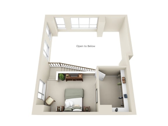 C3 Loft Floorplan at 71 France, Edina, MN