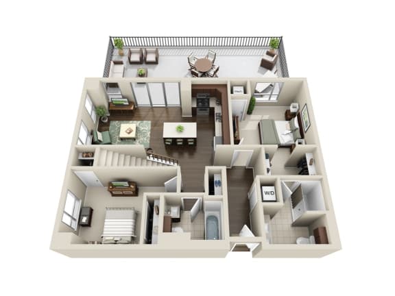 Floor Plan  C3 Floorplan at 71 France, Edina, MN, 55435