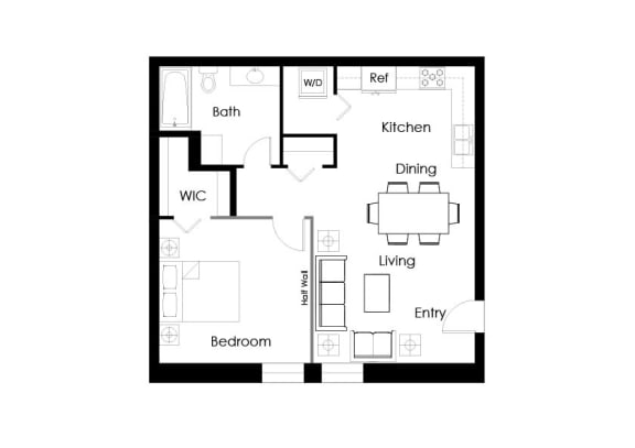 a small floor plan of a house