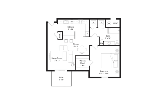 a floor plan of a home with bedrooms and baths