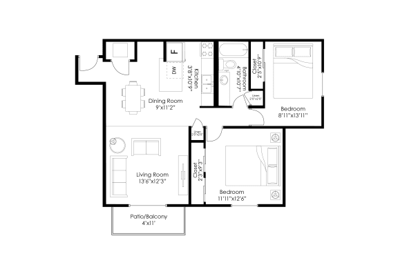 Floor Plan  a floor plan of a bedroom house