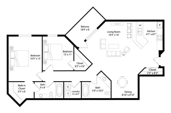 Regency Park 2 Bed 2 Bath