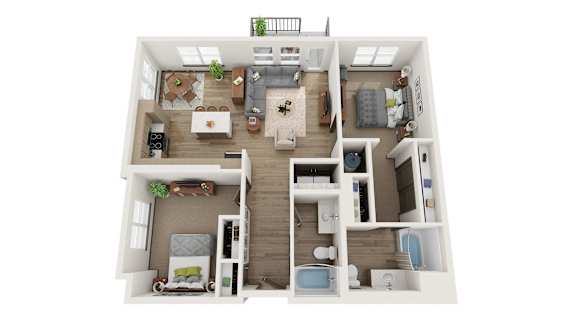 2 Bedroom, 2 Bath 1,128 Sq Ft - Railway Flats, Loveland, CO