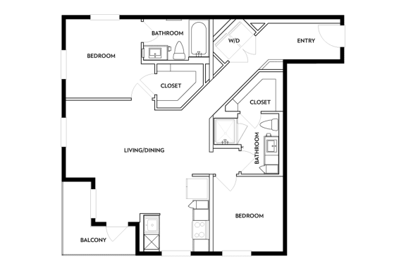 Floor Plan  Civic B2 961