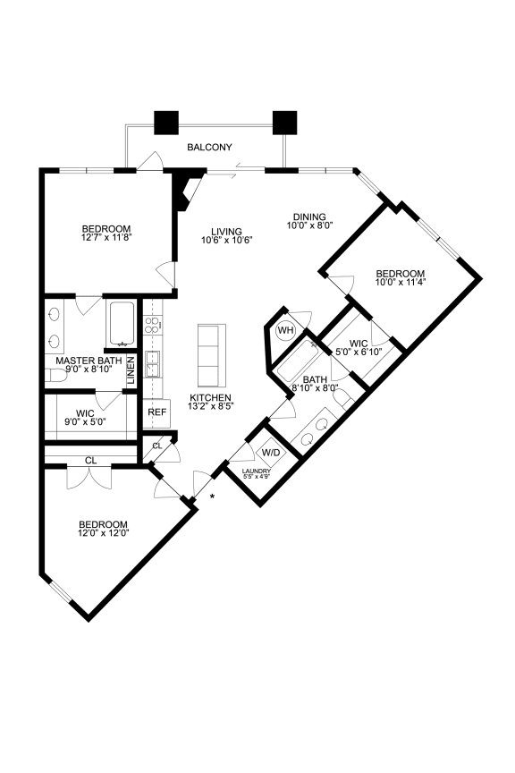 bedroom floor plan
