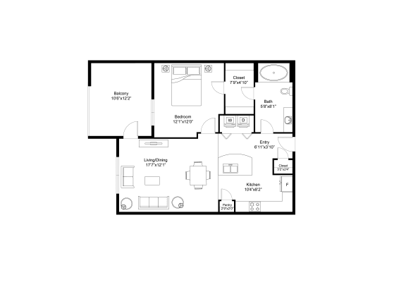 bedroom floor plan | the mansions on the park