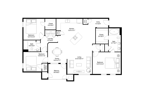 Floor Plans of Lugano at Cherry Creek in Denver, CO