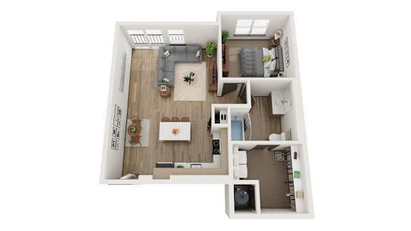 1 Bedroom, 1 Bath 838 Sq Ft - Railway Flats, Loveland, CO