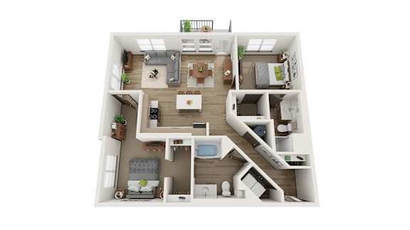 2 Bedroom, 2 Bath 1,166 Sq Ft - Railway Flats, Loveland, CO