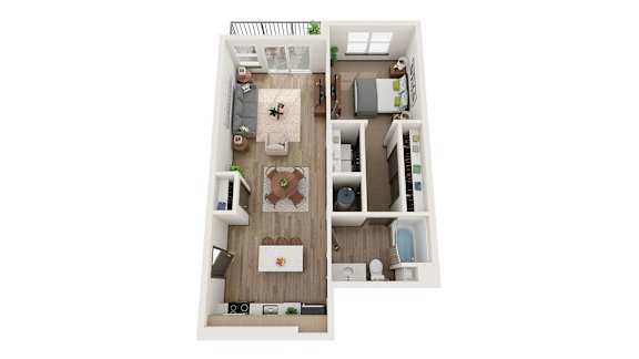 1 Bedroom, 1 Bath 800 Sq Ft - Railway Flats, Loveland, CO