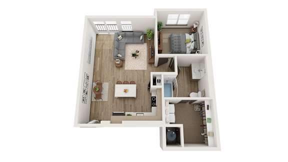 1 Bedroom, 1 Bath 815 Sq Ft - Railway Flats, Loveland, CO