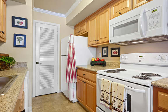 Efficient Appliances In Kitchen at Clayton Creek Apartments, California, 94521