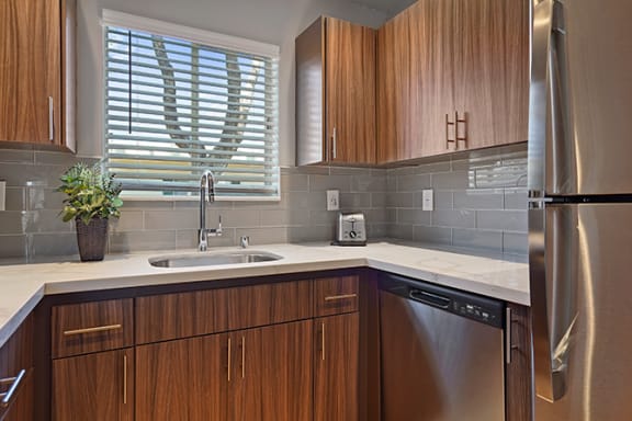 Modular Kitchen at Colonial Garden Apartments, San Mateo, California