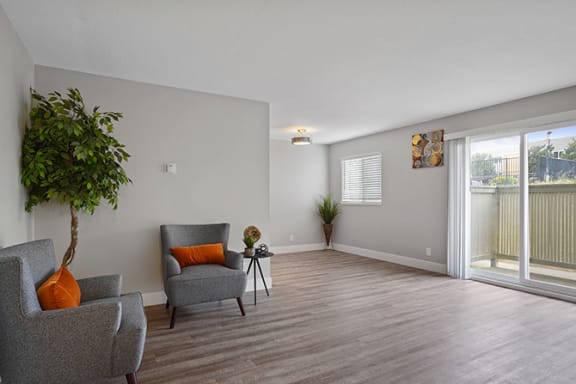 Living Room With Private Balcony at Fairmont Apartments, Pacifica