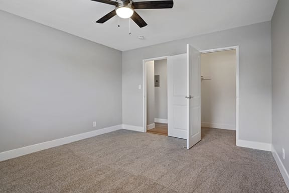 Carpeted Living Space at Fairmont Apartments, Pacifica, California