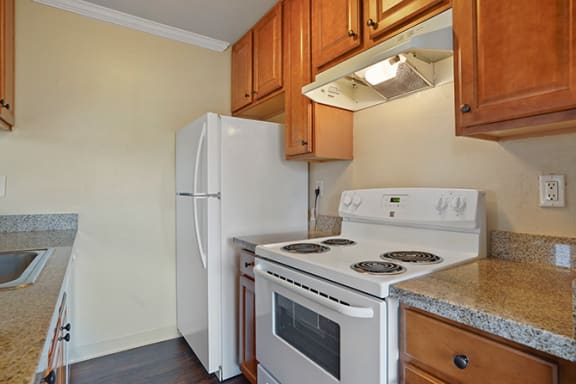 Fully Equipped Kitchen at Fairmont Apartments, Pacifica, CA