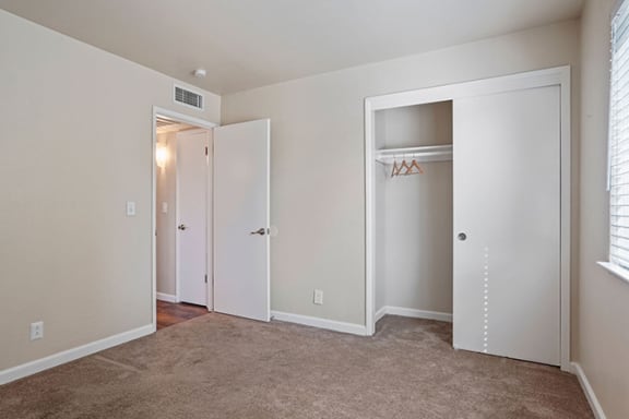 Bedroom Closets at Parkside Apartments, Davis, CA, 95616