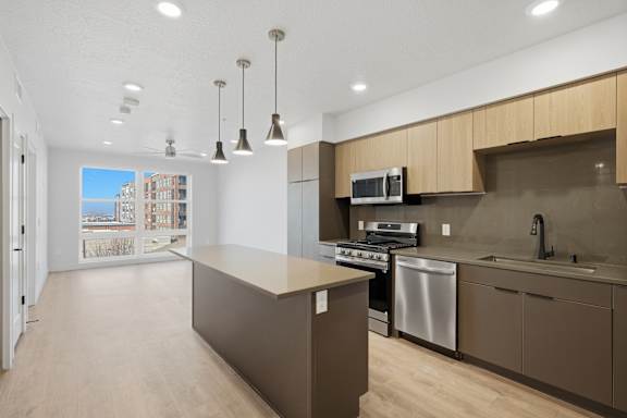 Furnished Kitchen at Brickside Heights, Utah, 84106