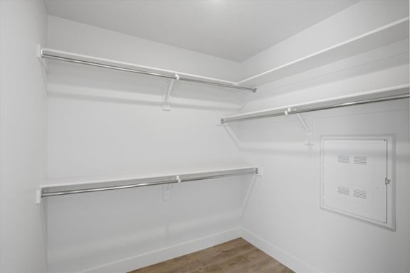 White Closet with Shelves2 at Brickside Heights, Utah, 84106