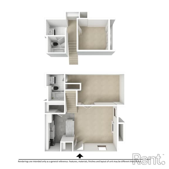 117AFC Floor Plan at Avia Lofts at Founders Road, Indianapolis, Indiana