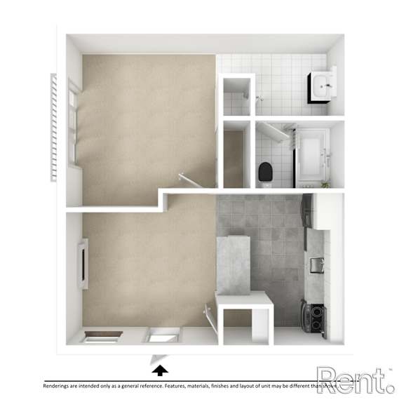 11A362 Floor Plan at Avia Lofts at Founders Road, Indianapolis, IN, 46268