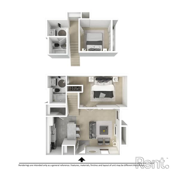11A427 Floor Plan at Avia Lofts at Founders Road, Indianapolis, 46268