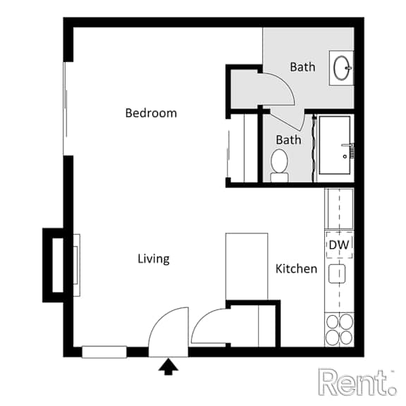 11BBC6 Floor Plan at Avia Lofts at Founders Road, Indiana, 46268