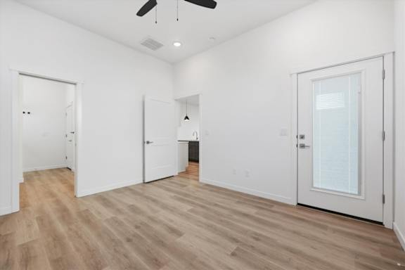 Spacious room with kitchen view at Alante Homes at Spring Run, Caldwell, ID, 83607