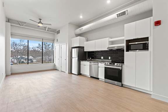 Spacious and modern kitchen at Brickside Heights, Utah