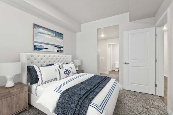 Bedroom With Plenty Of Natural Lights at The Flats at Riverwoods, Utah