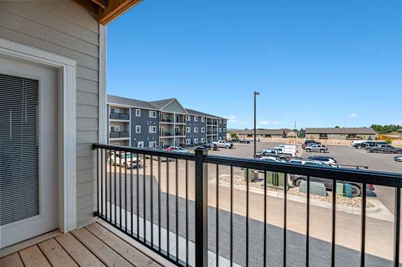 Private Balcony at Red Rock Apartments, South Dakota