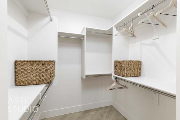 Furnished Closet with shelves at The Vue At Desert Color, St. George