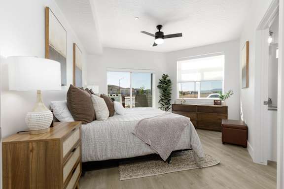 Model Bedroom at The Vue At Desert Color, Utah