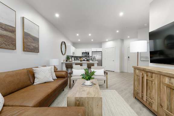 Living Room Interior at The Vue At Desert Color, St. George, 84790