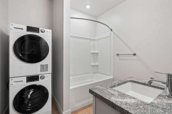 Front loading washer and dryer at Brickside Heights, Millcreek, 84106