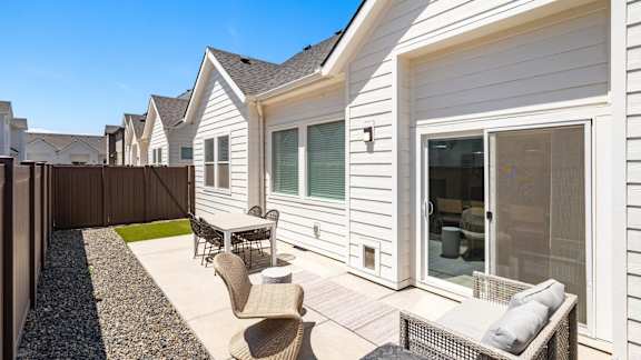 Backyard Patio at Alante Homes at Spring Run, Idaho