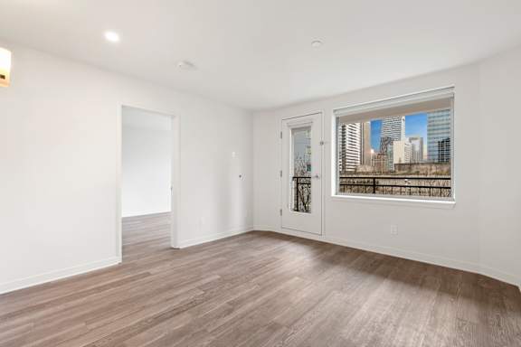 Vacant room with view of the city1 at AVIA on Pike Street, Seattle, 98101