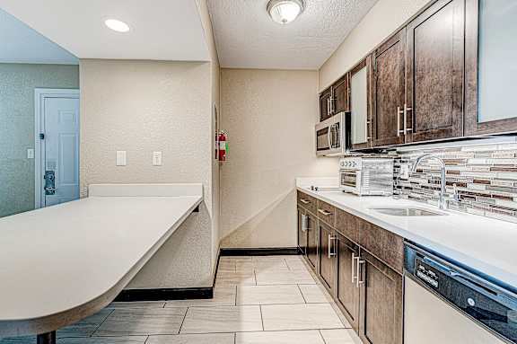 Kitchen with White Countertop at Avia Lofts at Founders Road, Indianapolis