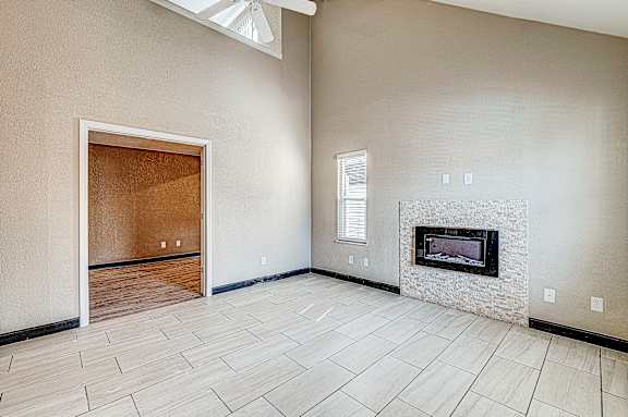 Empty Living Space at Avia Lofts at Founders Road, Indianapolis