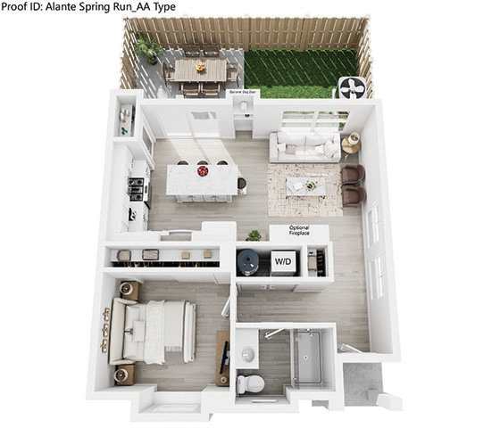 Kindred Floor Plan at Alante Homes at Spring Run, Idaho