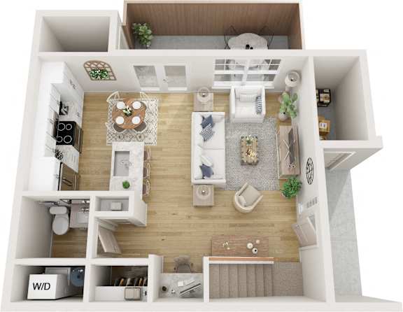 2 Bedroom Floor Plan at Alante Homes at Lake Hazel, Idaho, 83709