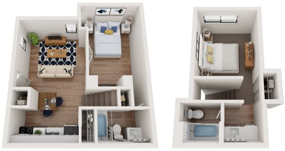 a floor plan of a 1 bedroom apartment