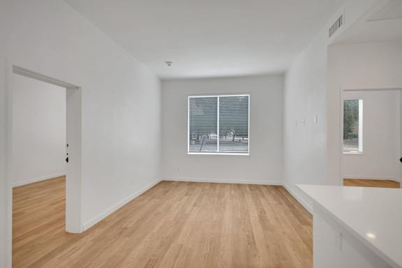 Kitchen with wooden floor2 at AVIA Apartments On Alpha, Dallas, 75240