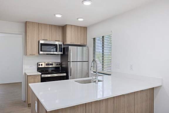 Meal Prep Area at Avia Apartments on College Blvd (Overland Park), Overland Park