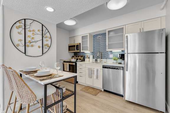 Modern Kitchen with Dining room at AVIA Lofts on Liberty Ridge, Jacksonville, FL, 32256