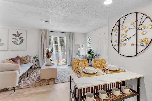 Dining Table at AVIA Lofts on Liberty Ridge, Jacksonville, Florida