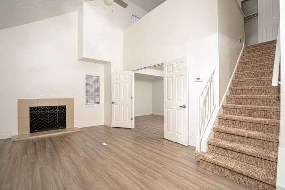Room with Staircase1 at AVIA Lofts on Liberty Ridge, Apartments, Jacksonville