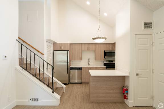 Airy Kitchen at Avia Lofts at Maple Road, Amherst