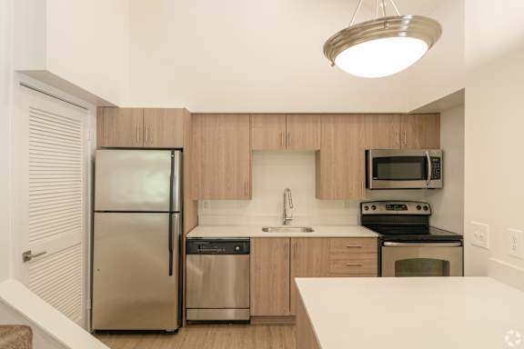 All Electric Kitchen at Avia Lofts at Maple Road, Amherst, NY, New York